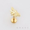 MOTH INSECT TOP PUSHIN (THREADLESS) 316L SURGICAL STEEL LABRET SET